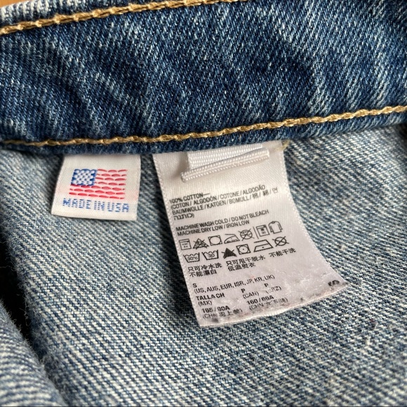 American Apparel Button Front Denim Skirt - Picture 9 of 10